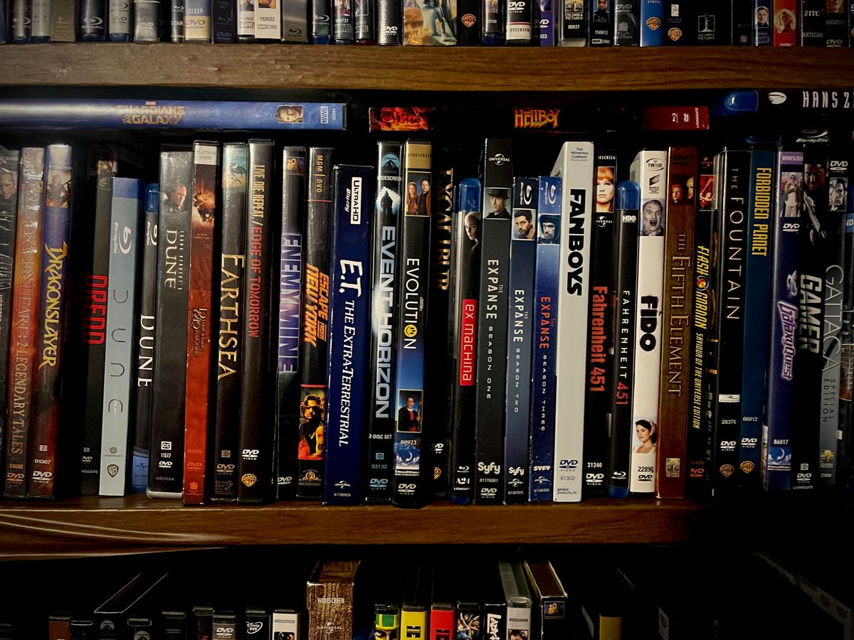 I'm never relinquishing my closet of DVDs